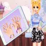 Blonde Princess Jelly Nails Spa